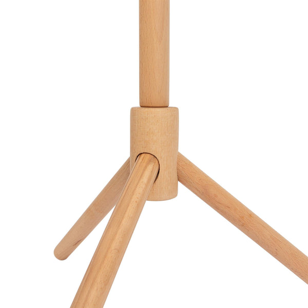 Nicola Spring Beige Free-Standing Wooden Coat Rack
