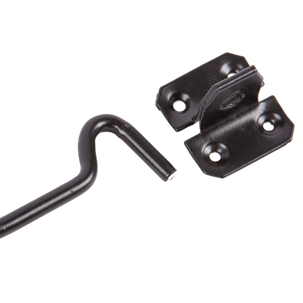 Nicola Spring Black 100mm Steel Cabin Hook