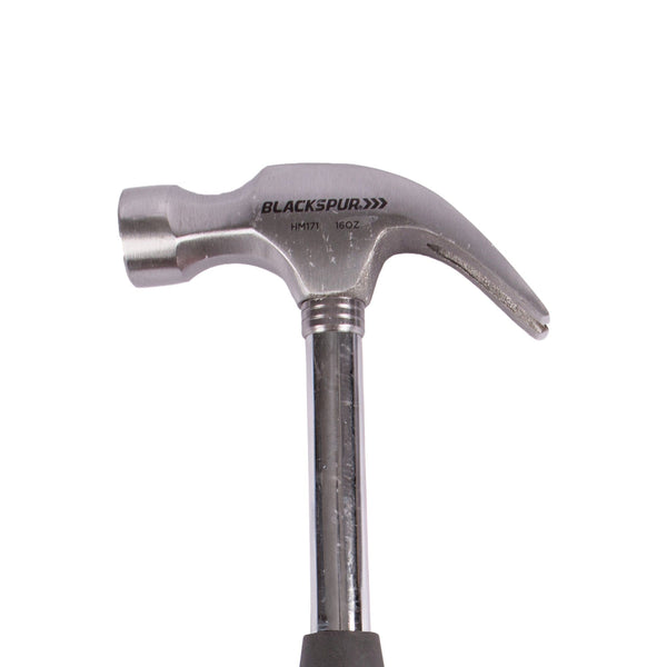 Nicola Spring Black 16oz Tubular Steel Claw Hammer