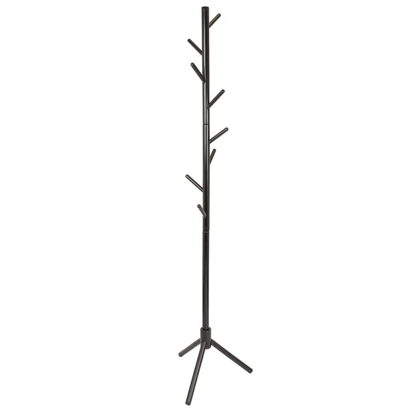 nicola spring Black Free-Standing Wooden Coat Rack