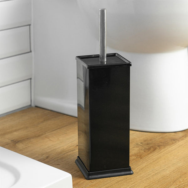 Nicola Spring Black Square Toilet Brush