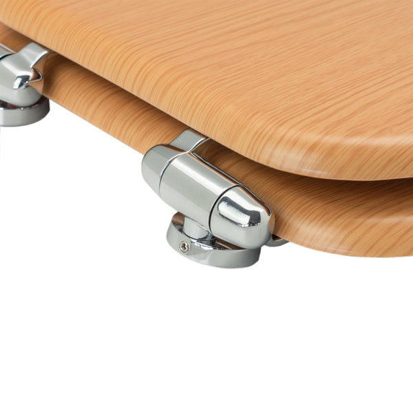 Nicola Spring Brown Soft Close Toilet Seat