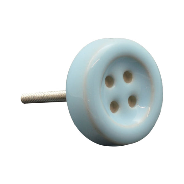 Nicola Spring Button Ceramic Cabinet Knob