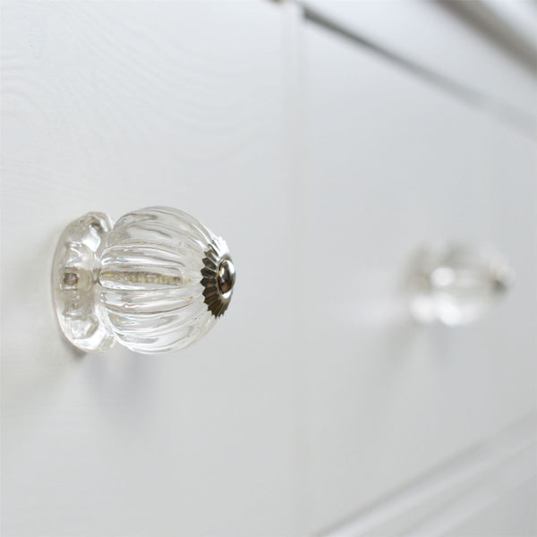 Nicola Spring Button Glass Door Knob