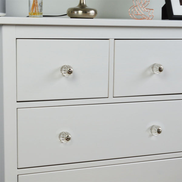 Nicola Spring Button Glass Door Knob