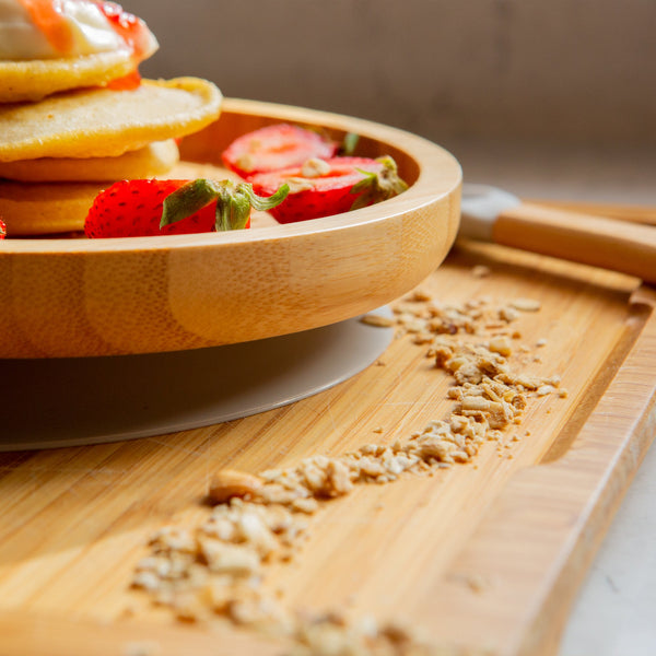 Nicola Spring Children's Bamboo Plate Suction Cup