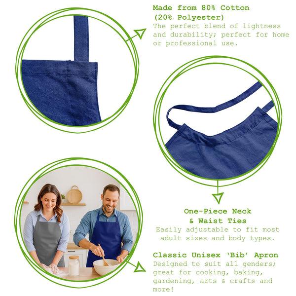 Nicola Spring Cotton Kitchen Bib Apron - One Size