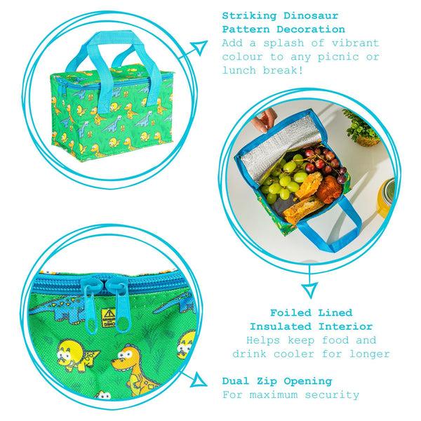 Nicola Spring Dino Adventure Insulated Lunch Bag