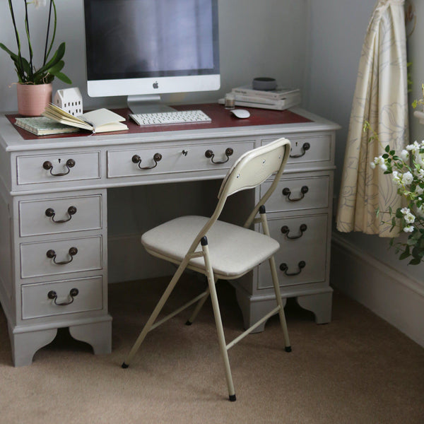 Nicola Spring Fabric Padded Metal Folding Chair