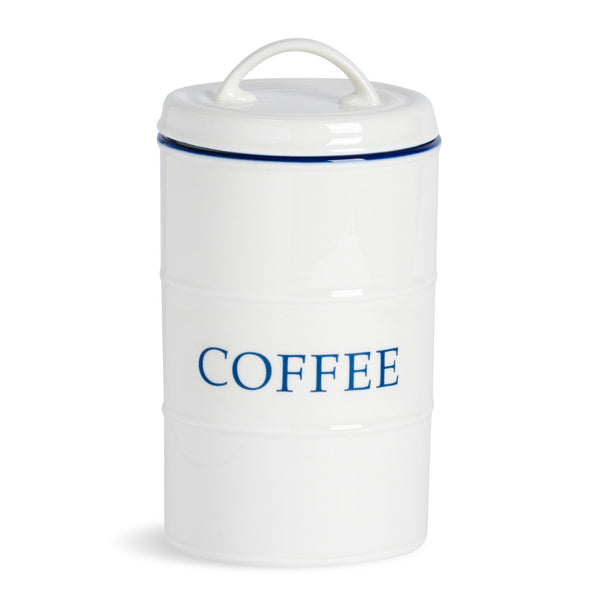 nicola spring Farmhouse White Coffee Canister
