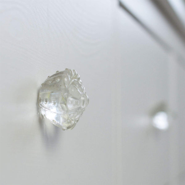 Nicola Spring Flower Glass Door Knob