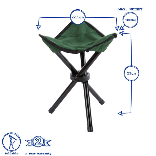 Nicola Spring Folding Canvas Camping Stool