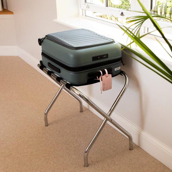 Nicola Spring Folding Metal Luggage Rack