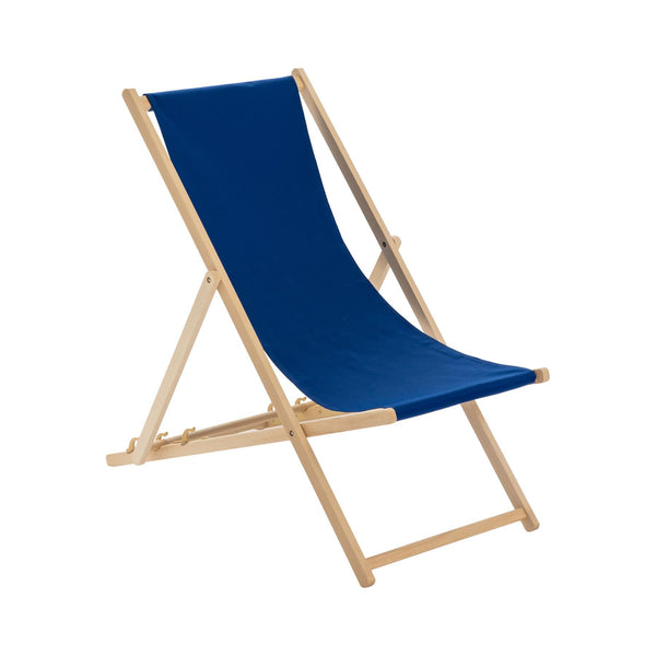 Nicola Spring Folding Wooden Deck Chair