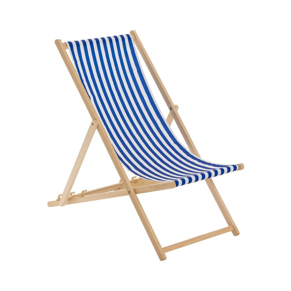 nicola spring Folding Wooden Deck Chair