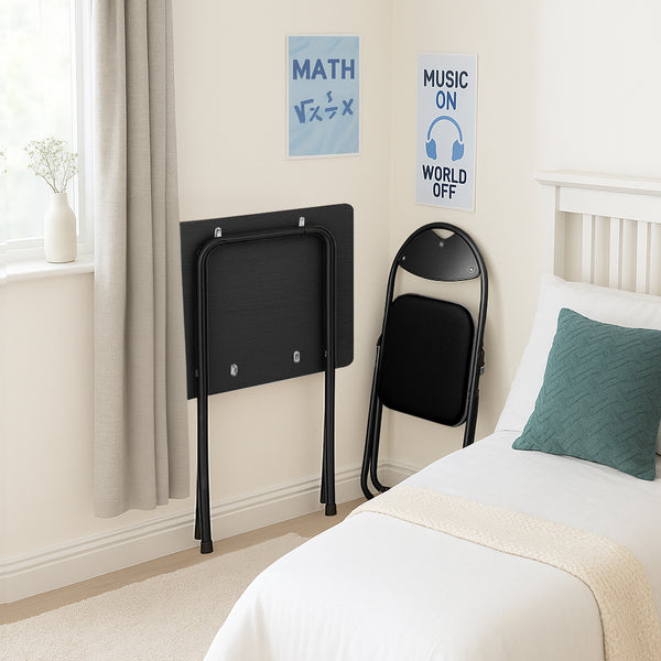 Nicola Spring Folding Wooden Desk & Chair Set