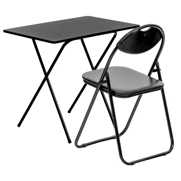 nicola spring Folding Wooden Desk & Chair Set