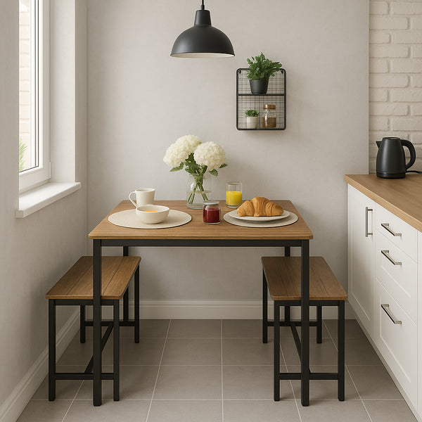 Nicola Spring Four-Seater Compact Dining Set