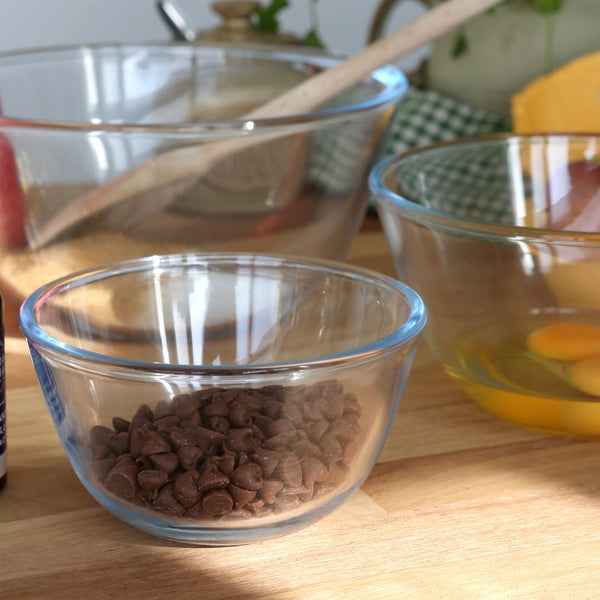 Nicola Spring Glass Mixing Bowl Set - 3 Sizes