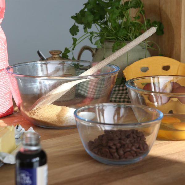 Nicola Spring Glass Mixing Bowl Set - 3 Sizes