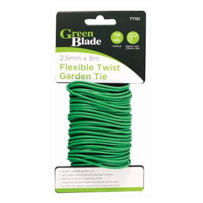 nicola spring Green Flexible Twist Tie - 2.5mm x 8m