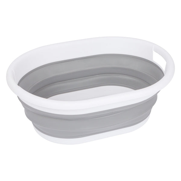 nicola spring Grey 22L Collapsible Laundry Basket