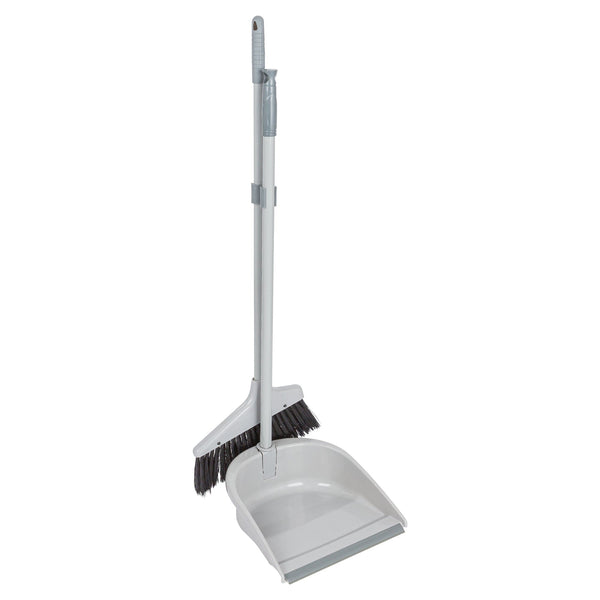 nicola spring Grey Long Handle Dustpan & Brush Set