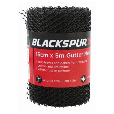 nicola spring Gutter Mesh - 16cm x 5M - Black