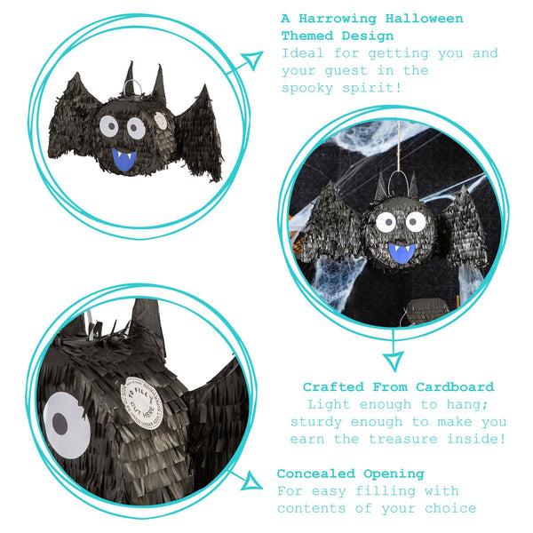 Nicola Spring Halloween Bat Large Pinata Party Set