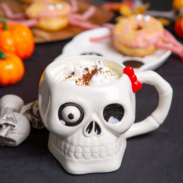 Nicola Spring Halloween Skull Stoneware Mug