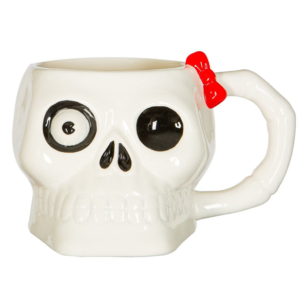 nicola spring Halloween Skull Stoneware Mug