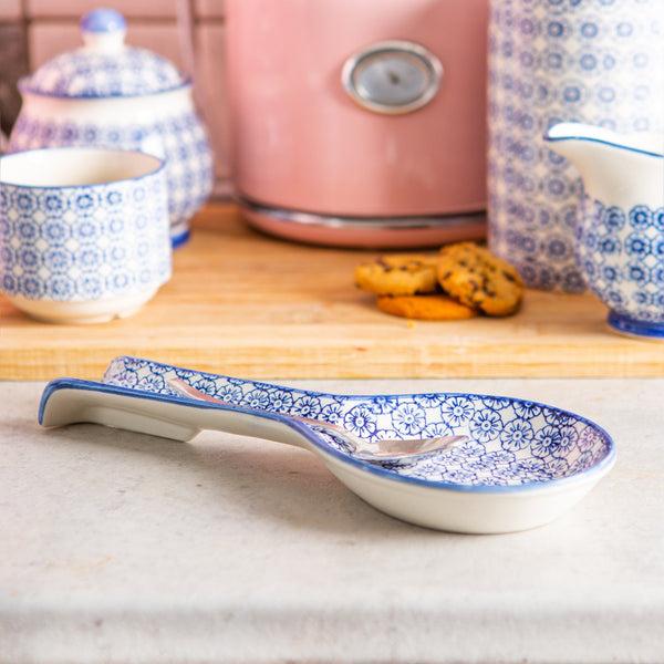 Nicola Spring Hand Printed Stoneware Spoon Rest