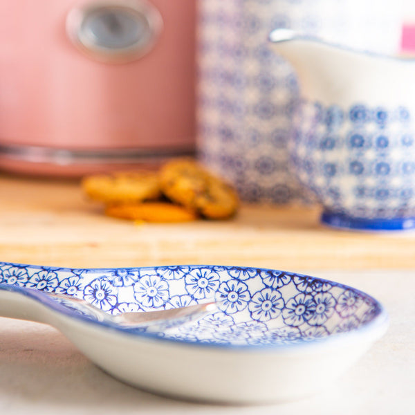 Nicola Spring Hand Printed Stoneware Spoon Rest