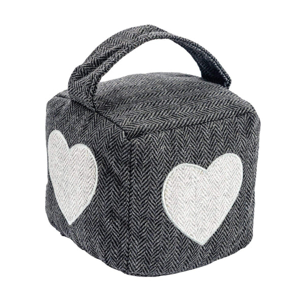 nicola spring Heart Herringbone Door Stop