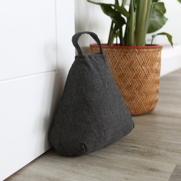 Nicola Spring Herringbone Door Stop - Triangle
