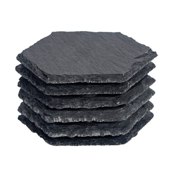 nicola spring Hexagon Slate Coasters - Pack of Six