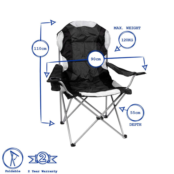 Nicola Spring High Back Padded Camping Armchair
