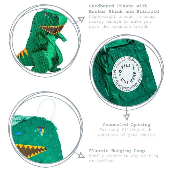 Nicola Spring Jumbo Dinosaur Pinata Party Set