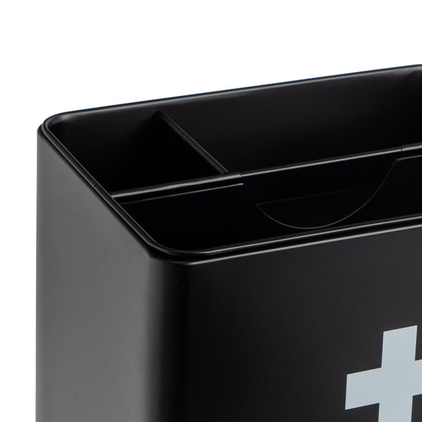 Nicola Spring Large Black Vintage First Aid Tin