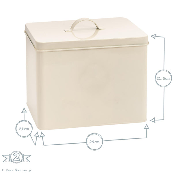 Nicola Spring Large Cream Vintage First Aid Tin