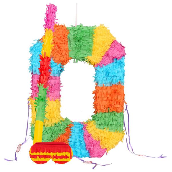 nicola spring Large Number 0 Pinata Party Set