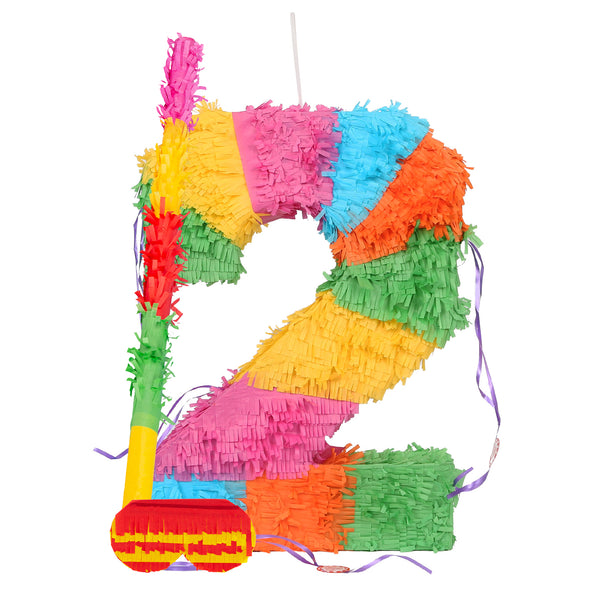 nicola spring Large Number 2 Pinata Party Set