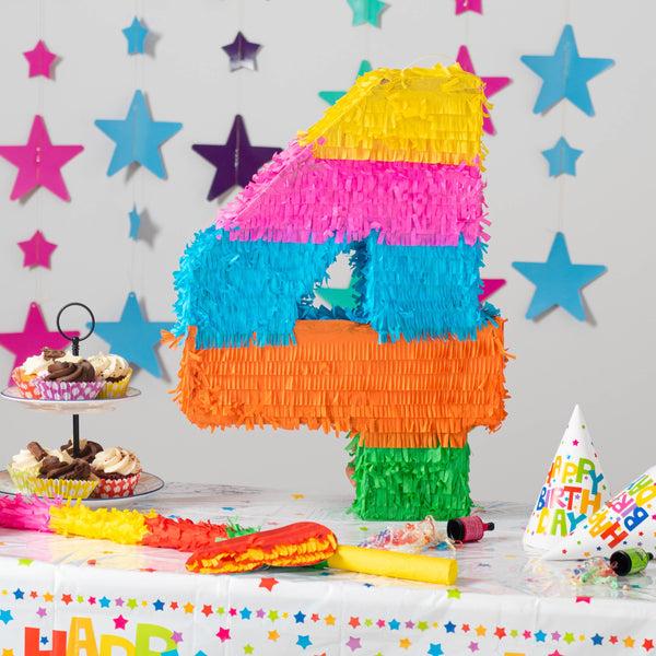 Nicola Spring Large Number 4 Pinata Party Set