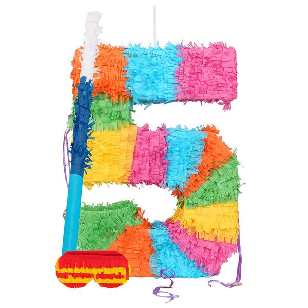 Nicola Spring Large Number 5 Pinata Party Set