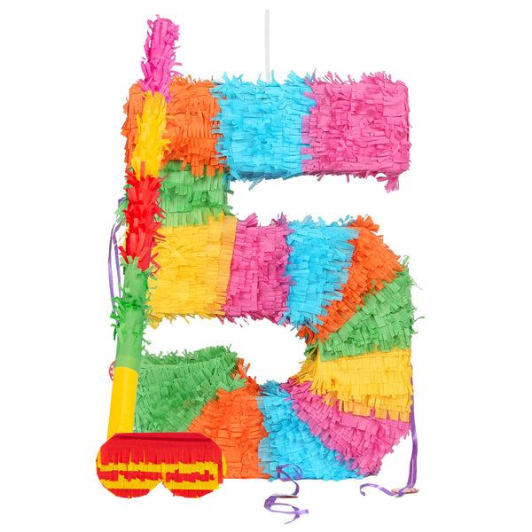 nicola spring Large Number 5 Pinata Party Set