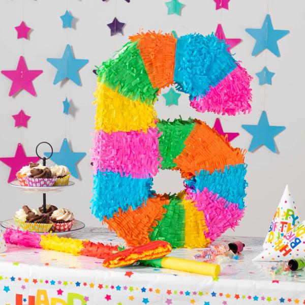 Nicola Spring Large Number 6 Pinata Party Set