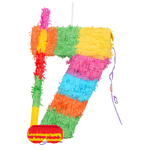 nicola spring Large Number 7 Pinata Party Set