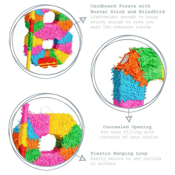 Nicola Spring Large Number 8 Pinata Party Set