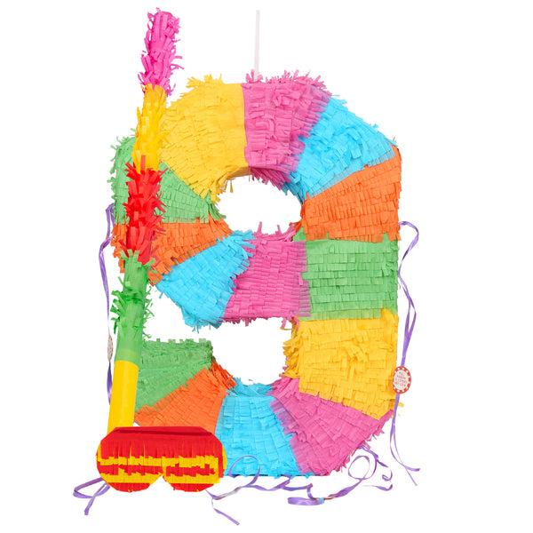 nicola spring Large Number 9 Pinata Party Set