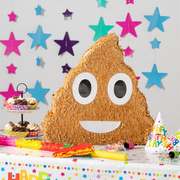 Nicola Spring Large Poop Emoji Pinata Party Set
